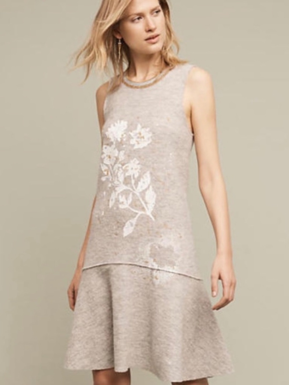 Anthropologie Afterlight Wool Dress by Knitted Knotted